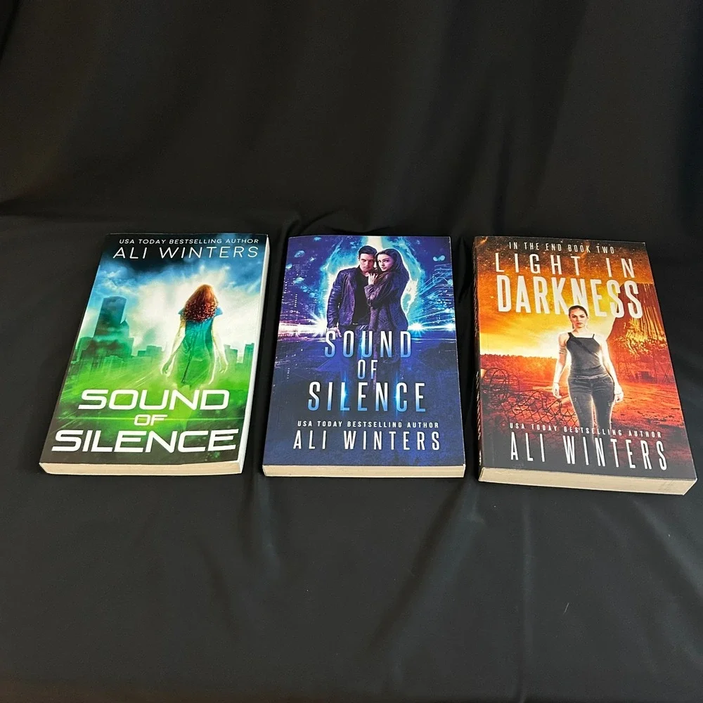 Ali Winters: Lot of 3 Signed Books — Sound of Silence + Light in Darkness SIGNED